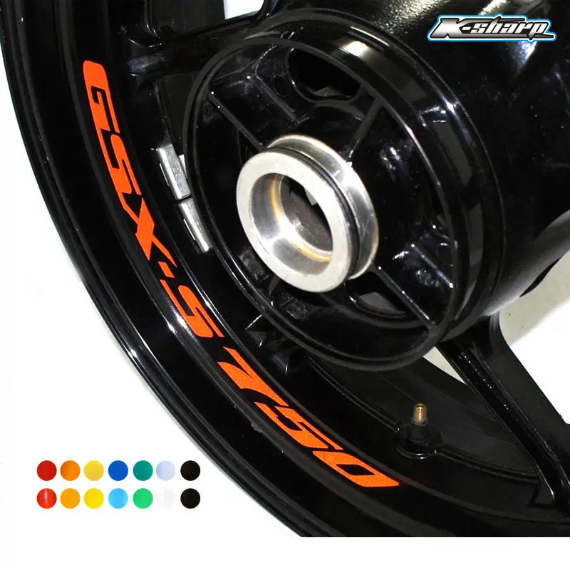 

For SUZUKI GSX-S 75 motorcycles wheel stickers CUSTOM Inne Rim Decals Wheel Reflective Stickers Stripes0