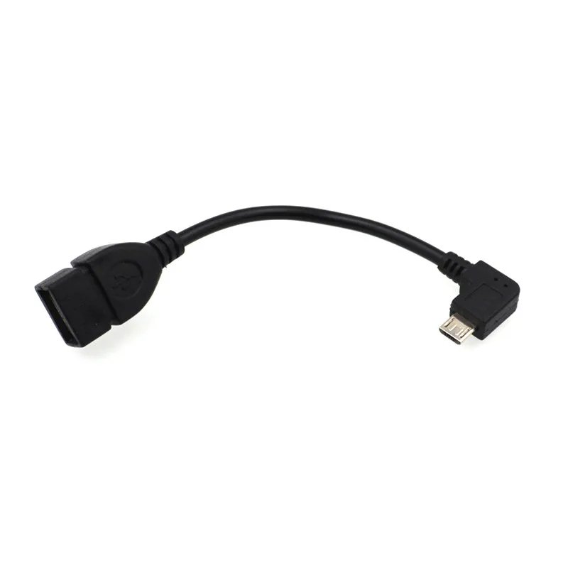 2019 высокоскоростной Черный Micro USB 2 0 штекер гнездо L образный коннектор удлинитель
