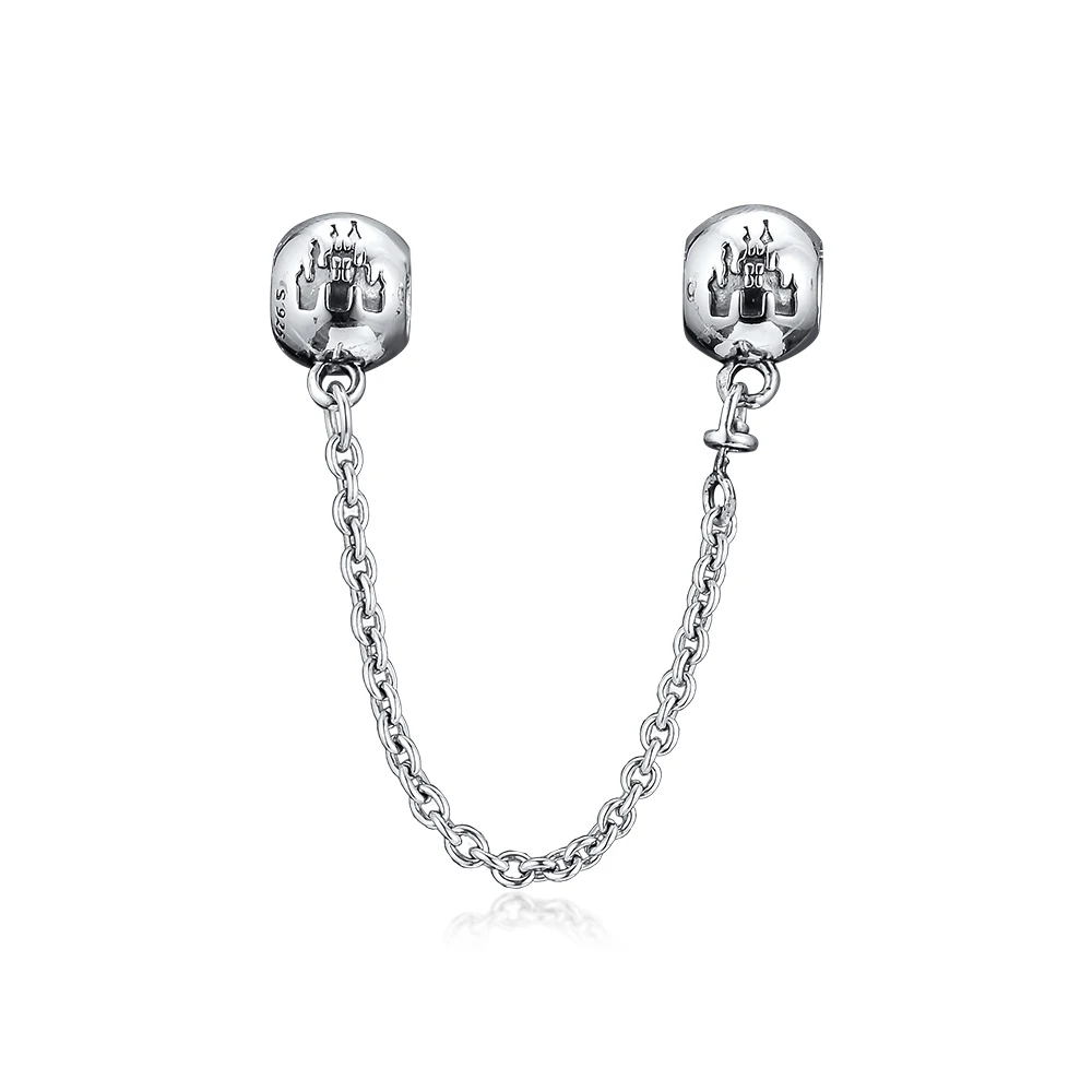 Высокое качество летнее очарование серебро 925 пробы My Mouse Parks замок цепь