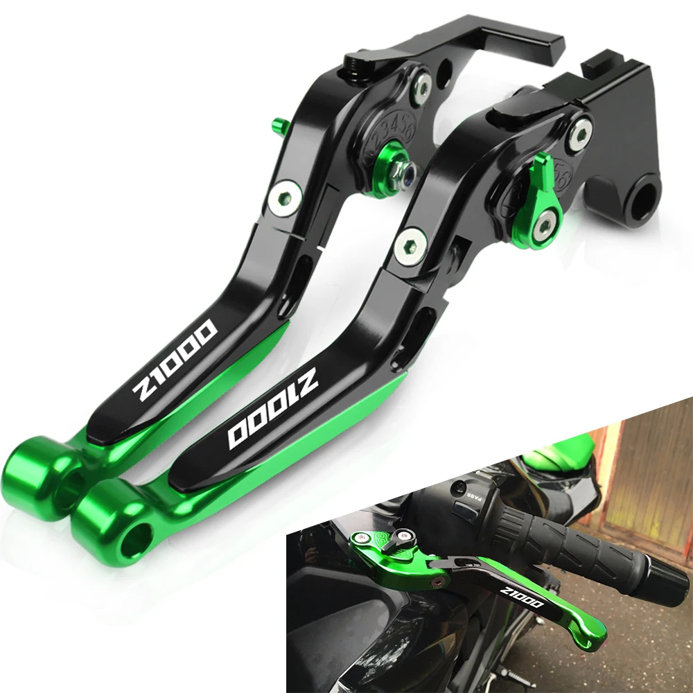 Для мотоциклов Kawasaki Z1000 2003 2004 2005 2006 выдвижная регулируемая складная ручка рычаги
