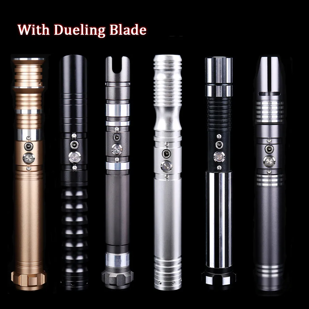 

CIELTAN Lightsaber Heavy Dueling Metal Handle RGB 12 Colors change 6 sets Soundfonts Force FX FOC Blaster Toys Gift laser Sword