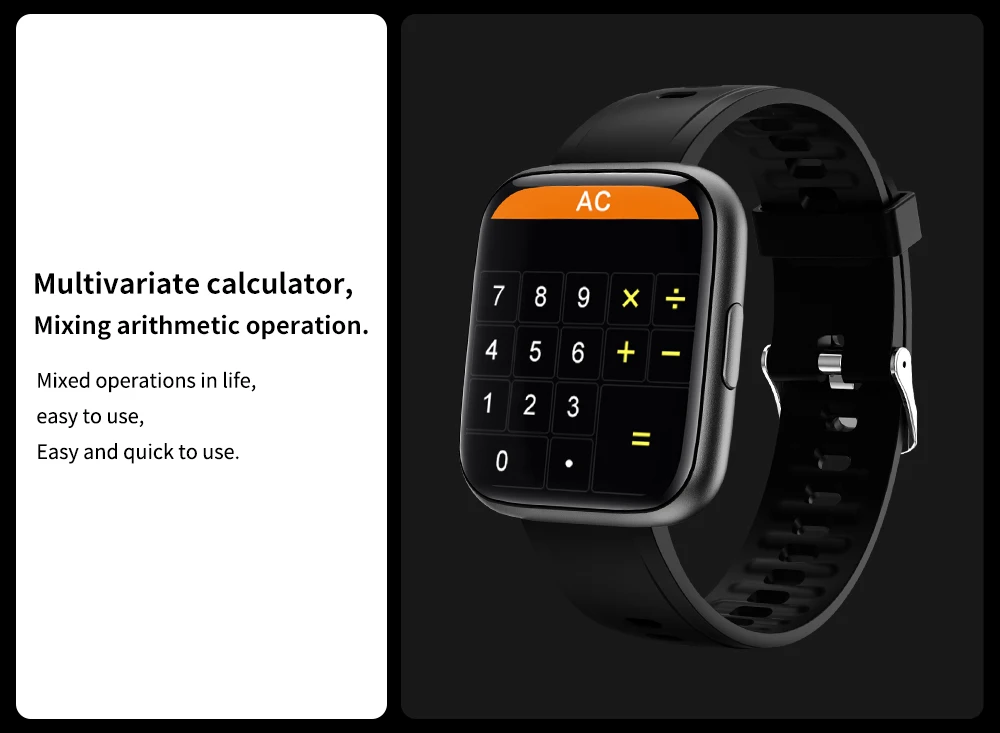 

Original P8plus Smart Watch 1.69 Inch Full Touch Screen Heart Rate Monitor Game Smartwatch Message Call Reminder Fitness Tracker