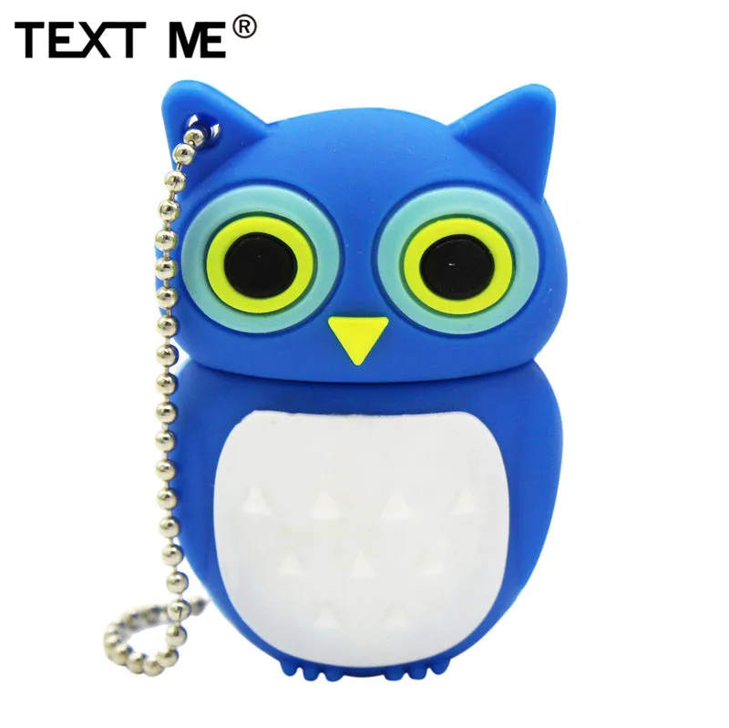 

TEXT ME cute cartoon pink blue brown owl style usb flash drive usb 2.0 4GB 8GB 16GB 32GB 64GB pendrive cute gift