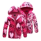 Куртка для девочек, весна 2021, детская флисовая одежда с цветами, пальто для девочек, ветровка, верхняя одежда, детская ветрозащитная флисовая одежда