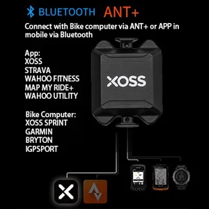 XOSS велосипедный датчик Каденции Спидометр пульсометр PRO ANT+ Bluetooth 4,0 для беспроводного велокомпьютера для велосипеда приложение