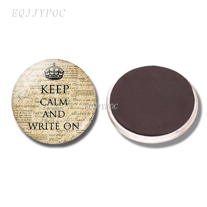 as shown "Keep Calm" Цитата магнит на холодильник стекло магнитные наклейки на холодильник доска для сообщений милые буквы магниты на холодильник домашний декор - Цвет: as shown