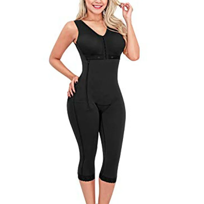Cinta Modeladora Feminina Shapewear Women Tummy Control Body Long Pants Shaper Butt Lifter Thigh Slimmer Bodysuit Side Zipper