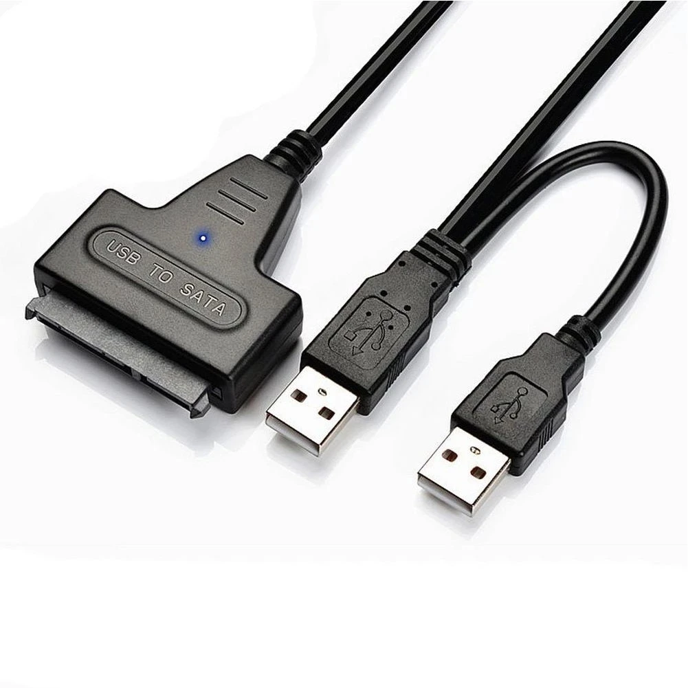 

Кабель-переходник для жесткого диска 2,0 дюйма, 7 + 15 контактов, USB 2,5
