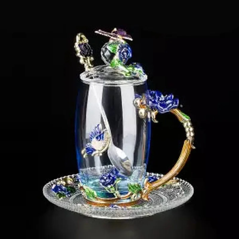 Женская чашка для пар молока праздничный подарок Хрустальная