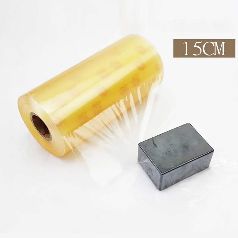Pel&iacute;cula de envoltura de jab&oacute;n de PVC el&aacute;stica, rollo de envoltura de jab&oacute;n hecho a mano, ancho de 10cm, 15cm y 20cm-2