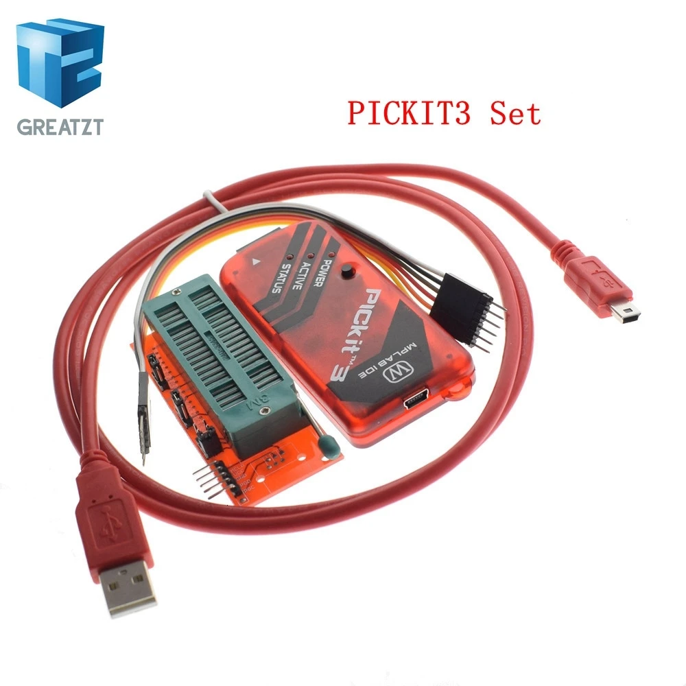 GREATZT PICKIT3 PIC KIT3 PICKIT 3 программист автономное Программирование PIC микроконтроллер чип Монополия+ PIC программист адаптер сиденье