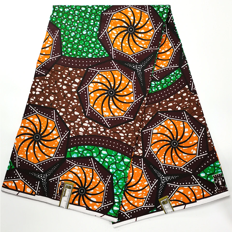 

6 Yards Mitex Wax Print/ African Fabrics Kitenge/Pagnes/Tissues Africain/ Lapa/Chitenge HSH-74