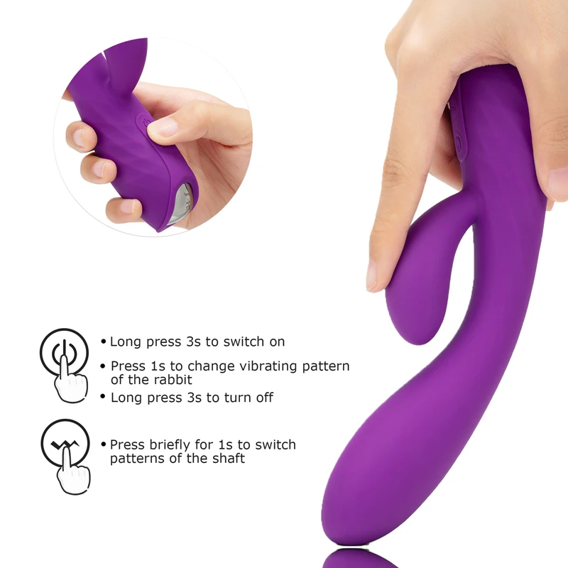 9 скоростной Вибратор Кролик массажер для пениса Силиконовый водонепроницаемый