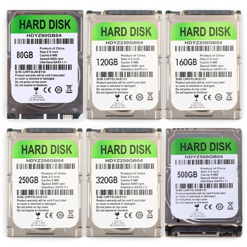 Кабель-адаптер USB SATA для жесткого диска 2 5 дюйма 80/120/160/250/320/500 Гб ПК ноутбука