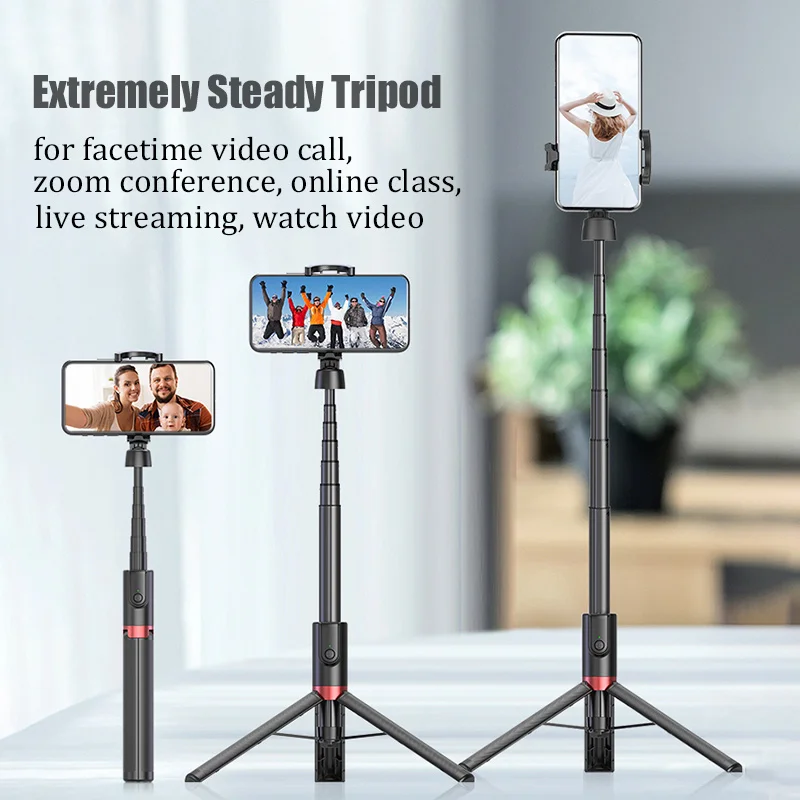 BFOLLOW длинные селфи Палка с 130 см/51 дюйм 65 см/25 6 inch 3 в 1 штатив Bluetooth для Мобильный