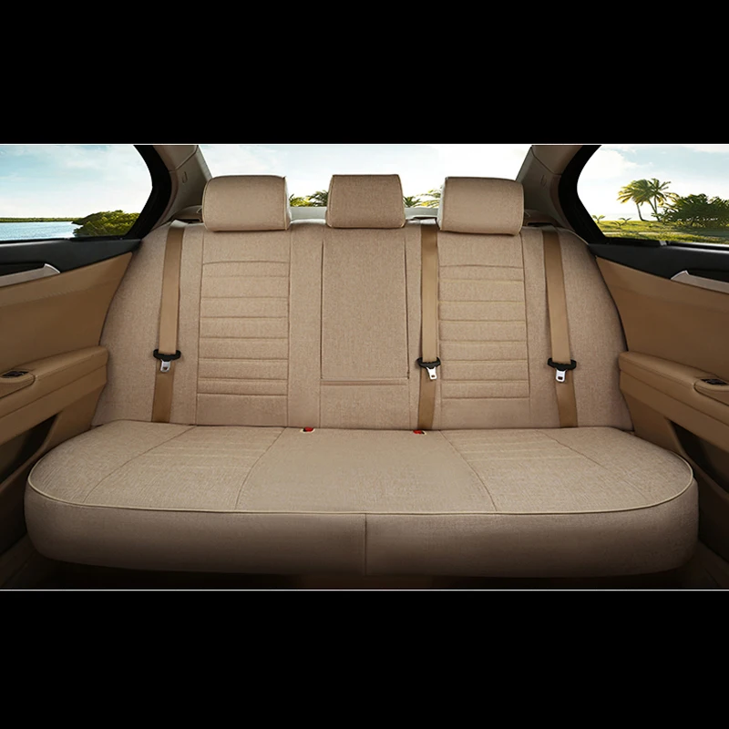 Чехлы AutoDecorun на автомобильные сиденья 18 шт./компл. лен аксессуары для Porsche Cayenne