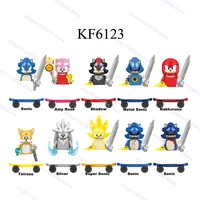 10pcsset movie super series sonicing building blocks bricks amy rose ray storm shadow doll action figures toys children kf6123