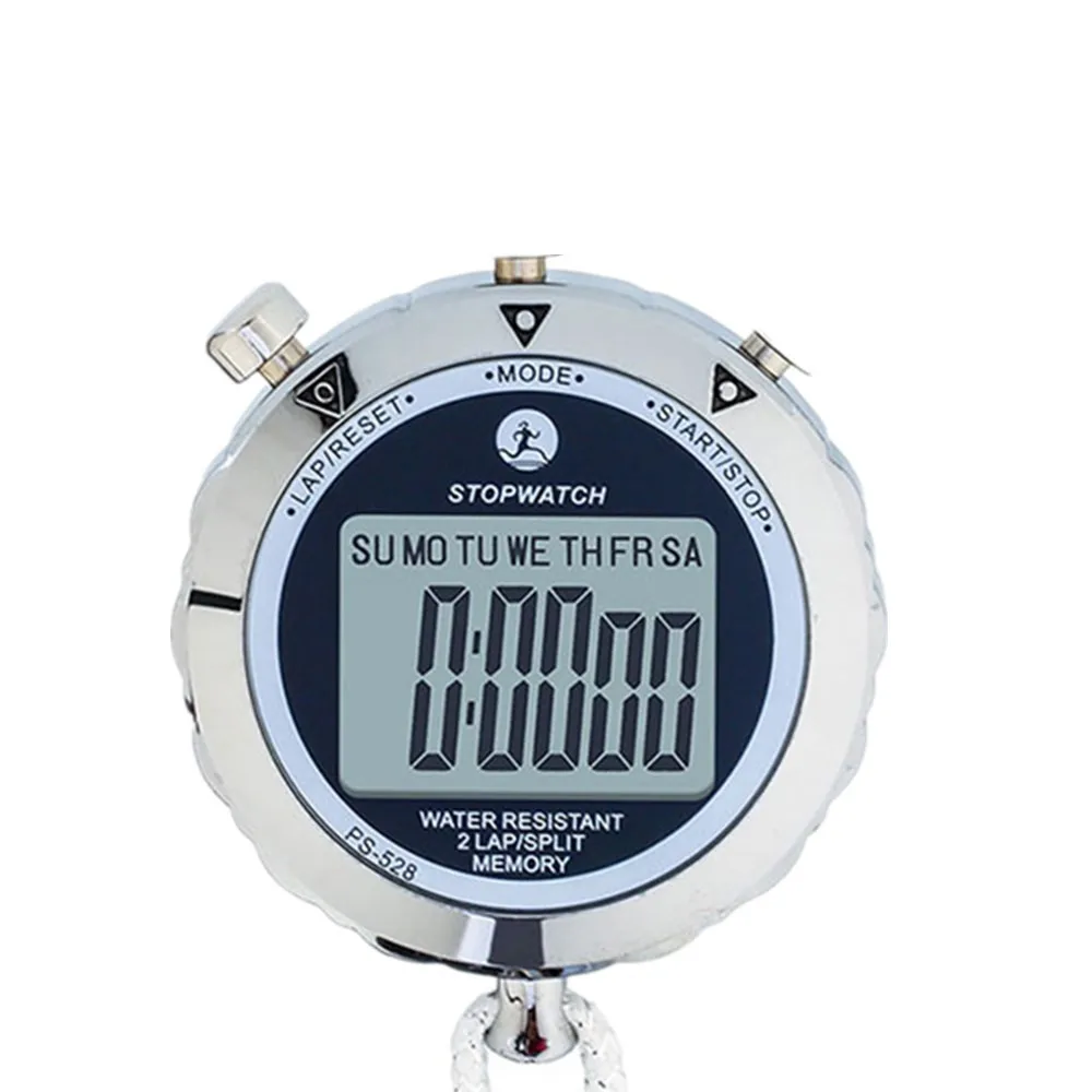 

Цифровой спортивный секундомер таймер 1/100 секунды ручной хронограф ремешок секундомер Будильник/Календарь костюмы Тренеры оборудование д...