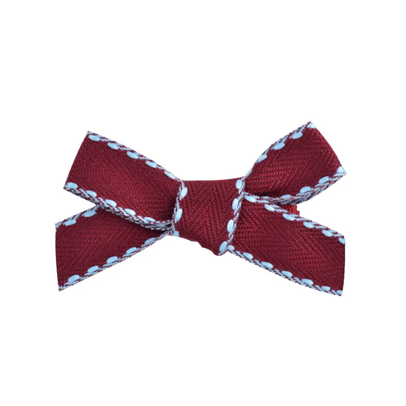 1pc Kids Cottton Bows Clip Hairpinss For Women Autumn and Winter Schoolgirls Hair Accessories Lovely Bow Barrettes Gifts | Детская