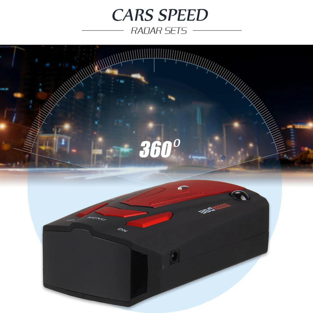 V7 автомобильный радар-детектор 360 градусов контроль скорости автомобиля