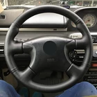 Чехол рулевого колеса автомобиля из искусственной кожи для Nissan Almera (N16) 2000-2003 X-Trail (T30) 2001-2003 Terrano 2 2001-2002