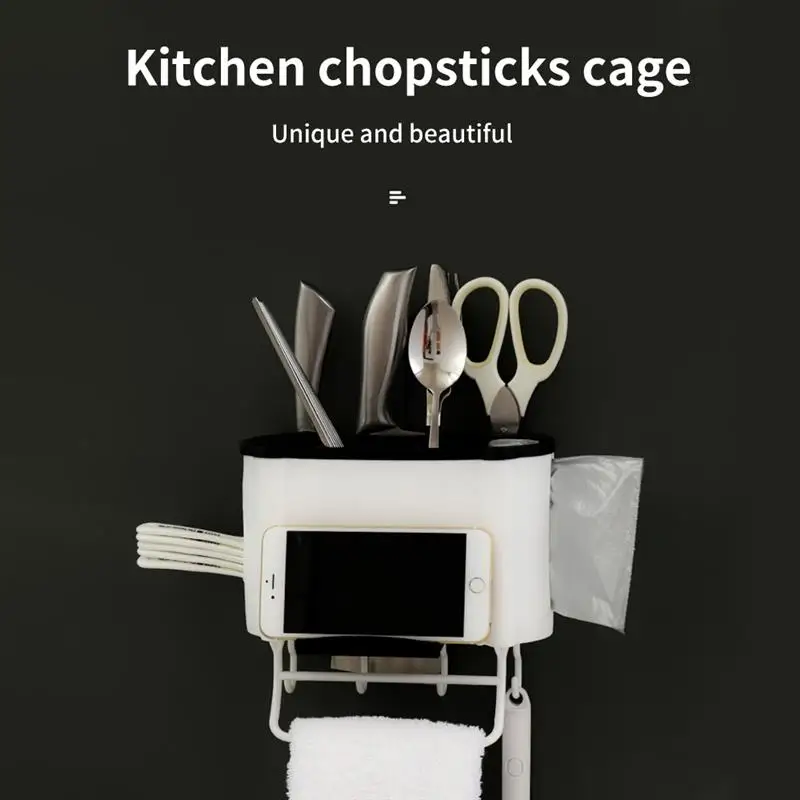 Контейнер со сливом стойка для хранения столовых приборов подставка ножей ложка