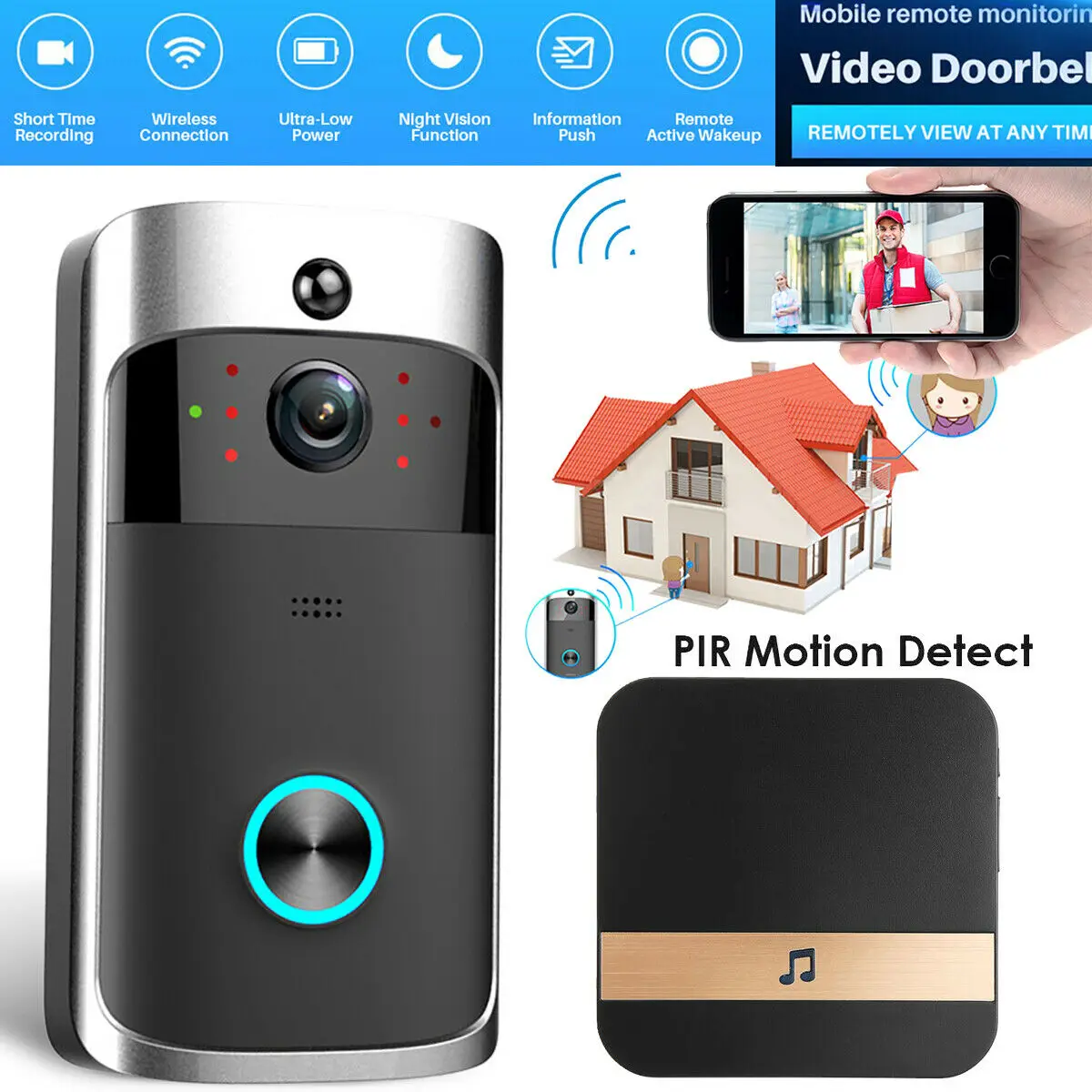 1080P WiFi Video Smart Doorbell Camera Wifi Wireless Call Intercom For Apartments Door Bell Ring For Phone Home Security Camera