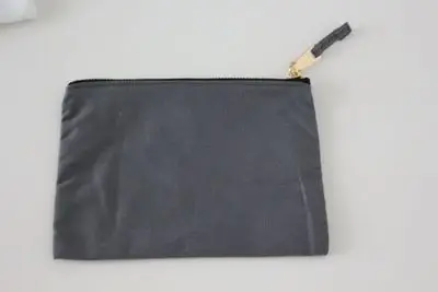 gray bag Персонализировать Любое Имя Монограмма Макияж косметичка-рукописный шрифт пользовательское имя косметичка-лучший друг подарок, подарки подружки невесты - Цвет: gray bag