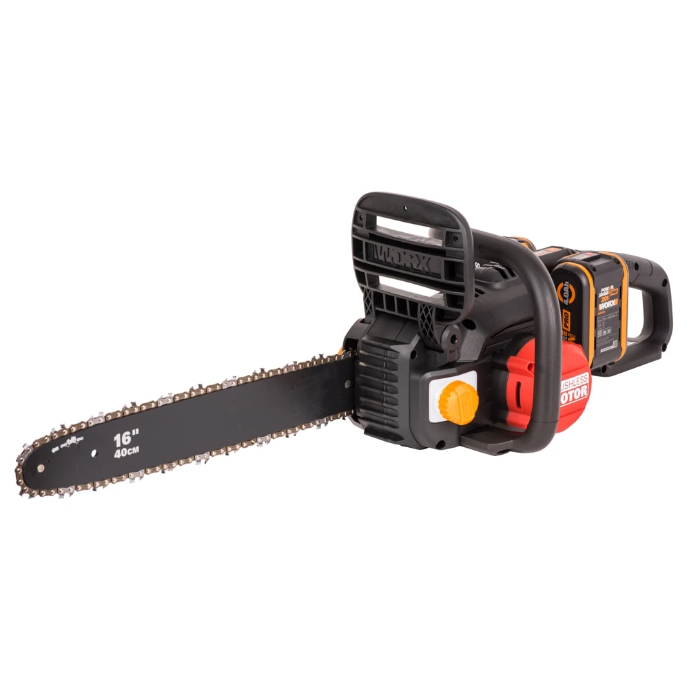 Цепная пила аккумуляторная WORX NITRO WG385E 40В 40cm бесщеточная 4.0Ач х2 ЗУ 2Ах2 коробка |