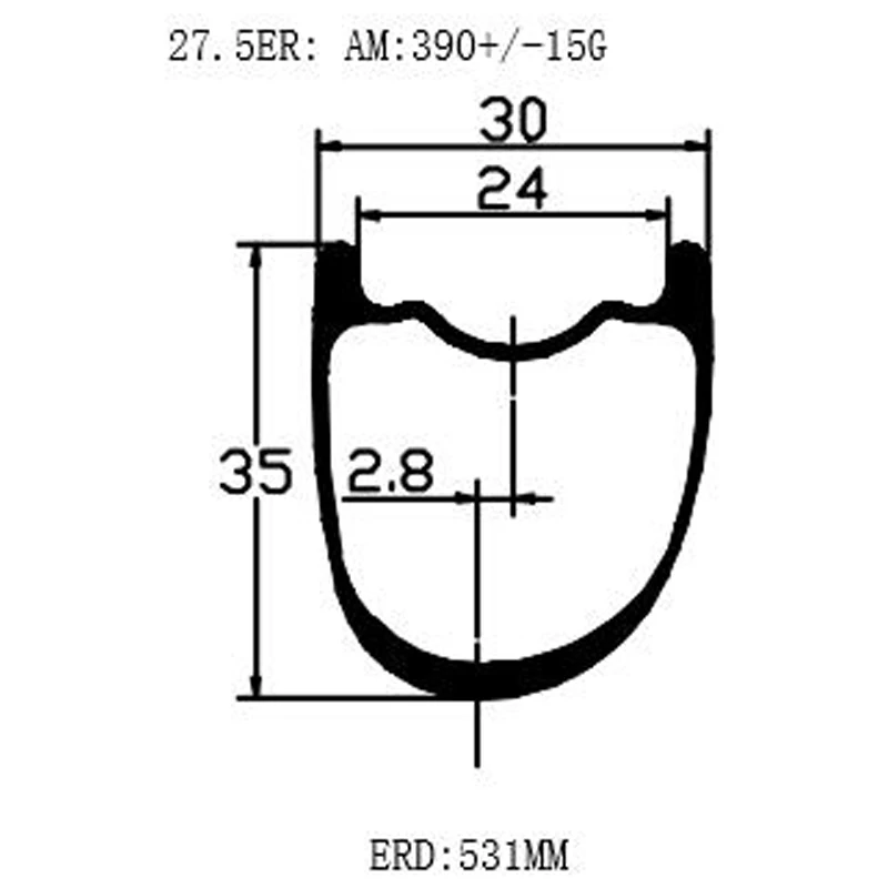 

650B mtb disc carbon wheelset wheels tubeless bike wheel asymmetry 30x35mm novatec D791SB D792SB 100x15 148x12 mtb wheelset 27.5