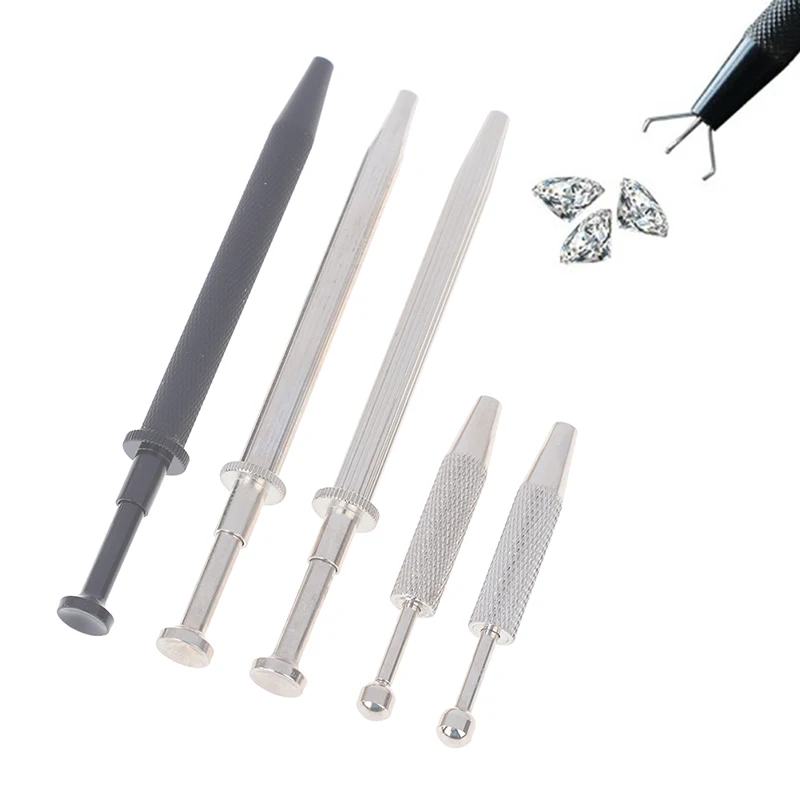 

1PC Diamond Gems Prong Holder Tweezer Catcher Grabber 4 Claws Beads Holder Pick-up Tool High Precision Body Tattoo Piercing Tool