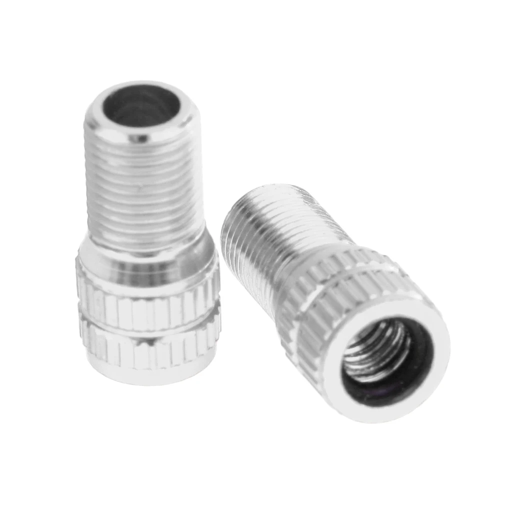 1 Pair Converter Presta to Schrader Bicycle Bike Valve Adaptor Tube Pump Tools Silver Green Blue Red Gold Black | Спорт и