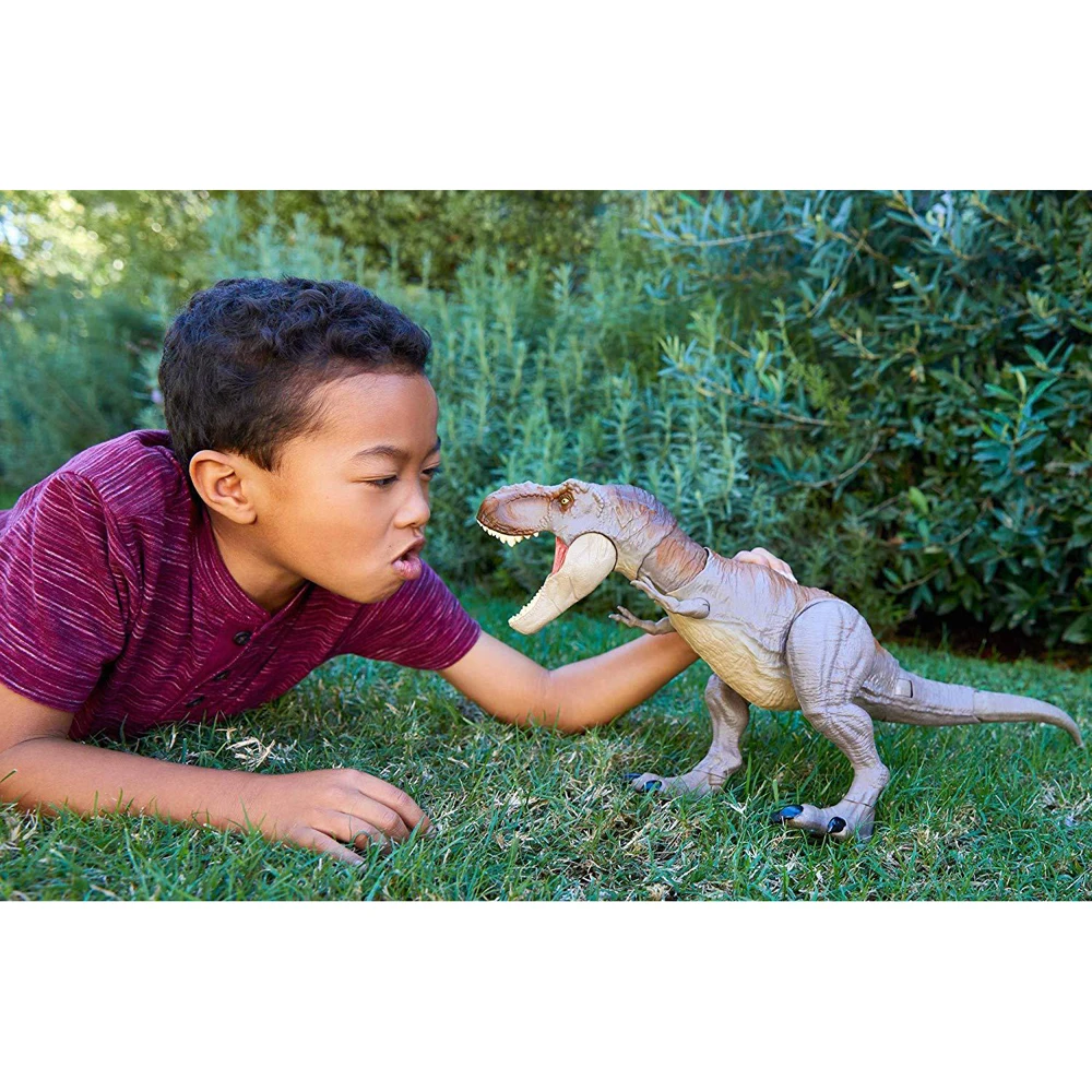 

Jurassic World Bite Fight Tyrannosaurus Rex Large Competitive Movie Joint Mobility Action Figure Dinosaur Toy for Children GCT91