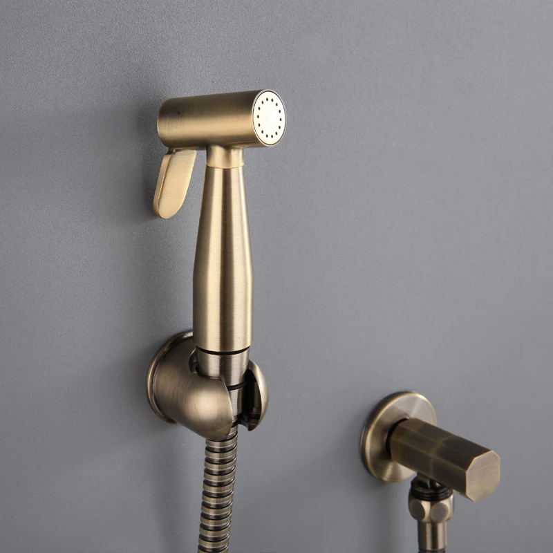 Современная бронзовая Дамская мойка набор пистолетов распылителей для туалета