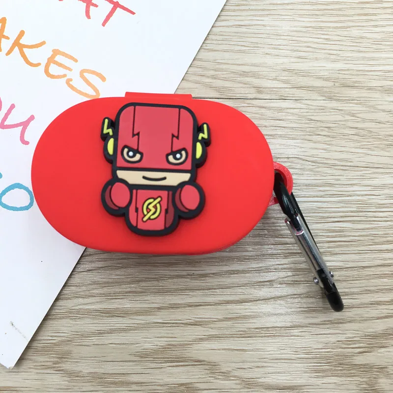 Мультяшный чехол для наушников с крючком для Xiaomi Redmi AirDots, новинка, чехол, беспроводной Bluetooth чехол для наушников, мягкий чехол из ТПУ - Цвет: 9