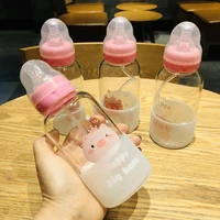 creative pacifier glass milk bottle with straw thermos adult children thermos kitchen water cup accessories holiday gift