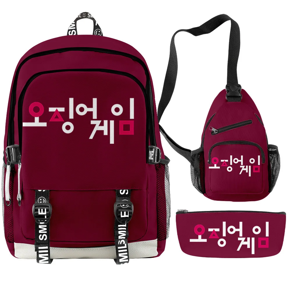 

Корейский рюкзак для игры для женщин и мужчин, нагрудная сумка, водонепроницаемая дорожная сумка Cospaly 456 218 067, детский школьный портфель для ...