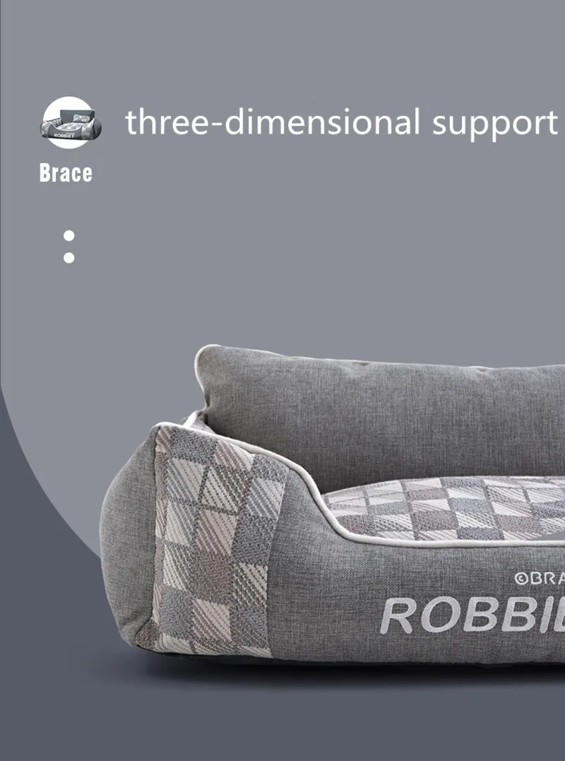 

Dog Cat Bed Sofa Kennel All Seasons Universal Removable Washable Teddy Small Medium-sized Dogs Summer Anti-bite Pet Supplies