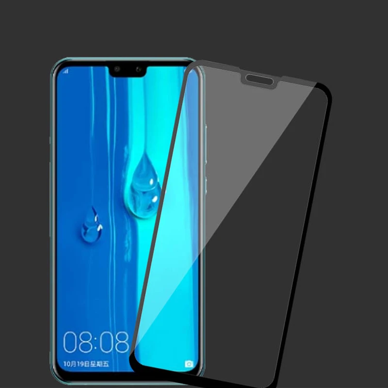 2 упаковки закаленное стекло для Huawei Y9 Prime 2019 ультратонкое полное покрытие Защита