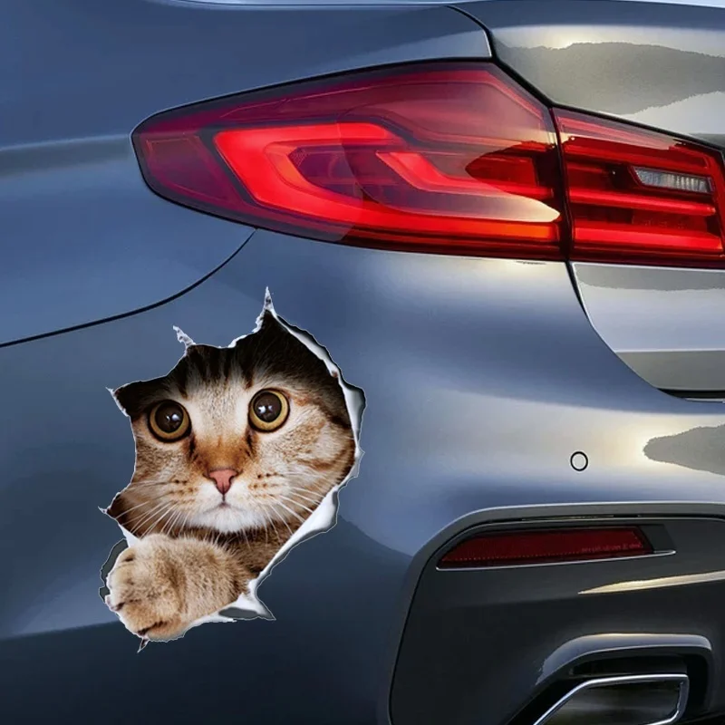 

1PC Car Sticker Cat Side Stickers Vinyl Car Body Rear Windshield Decal Stickers Car Styling Accessories