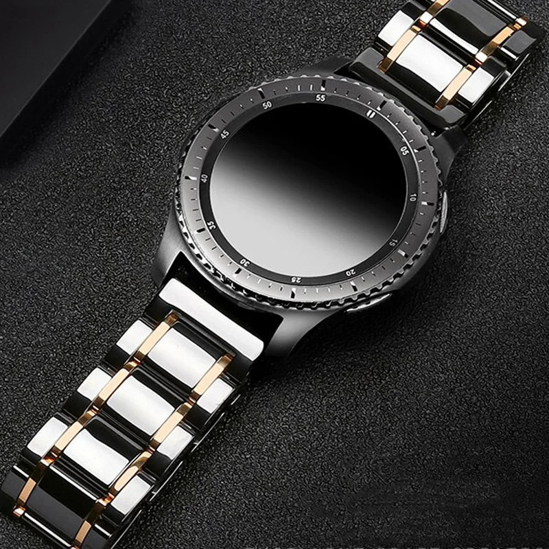 22MM Ceramic Strap For Huawei Watch GT/GT2 2 46MM Active Smart Watch Luxury Correa Bands For Honor Magic/TicWatch Pro Wristband