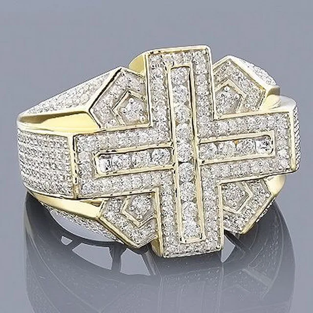 M273 ring Iced Out кольца для мужчин и женщин из нержавеющей стали большой камень геометрическое квадратное кольцо на палец золотого цвета большие сердца мужские кольца O3N950 - Цвет основного камня: M273 ring