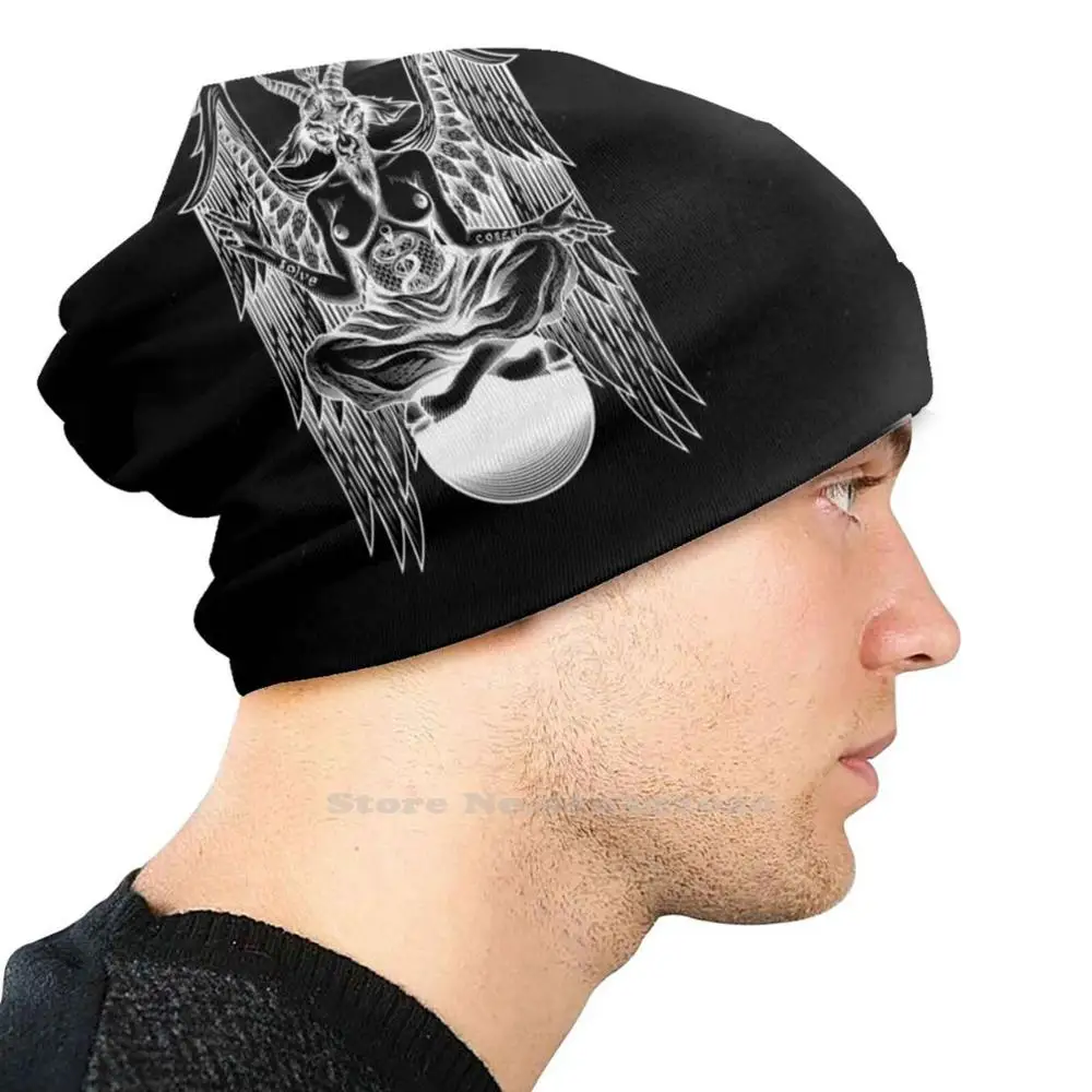 Шапка Baphomet из козы стрейчевая шапка с 3D рисунком своими руками Шляпка-баггомет
