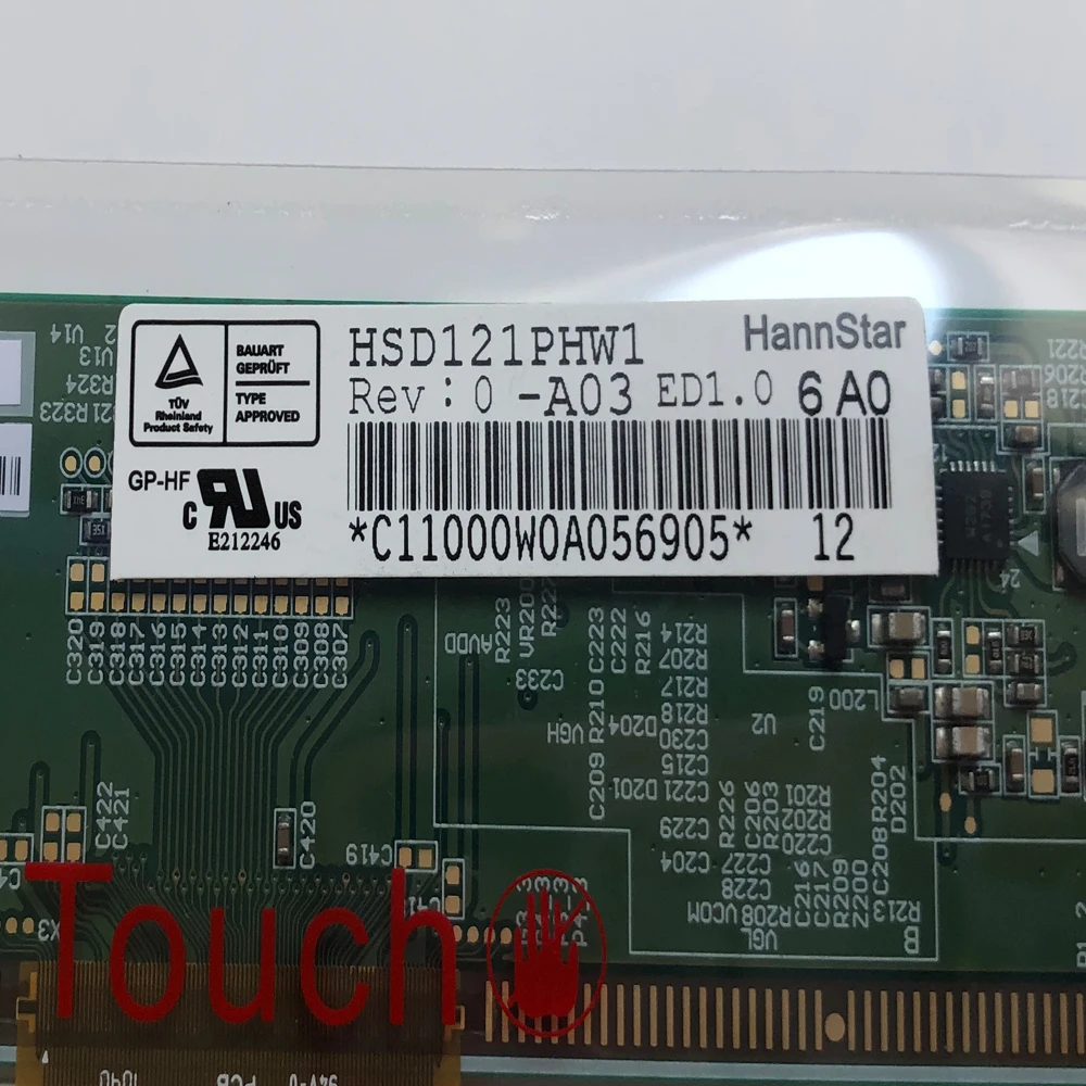 ЖК Дисплей 12 1 дюймов 1366*768 EDP для ASUS EEE PC 1215 1215B 1215T 1215N 1215P HSD121PHW1 сменный
