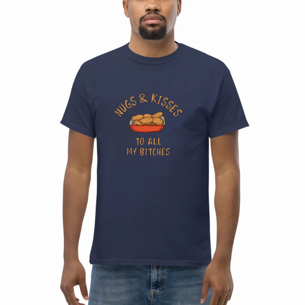 

Nugs And Kisses Print Men T-shirts Oversized Plus Street Tee Shirt Summer Casual T Shirt Comfortable o-neck T-shirts For Men