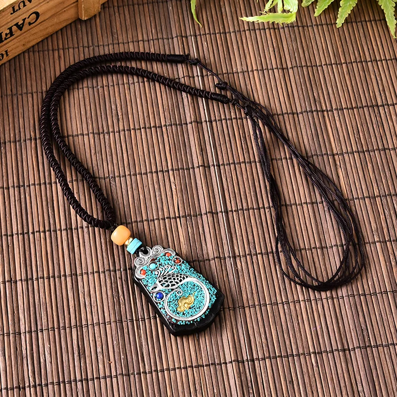 Ручной работы в этническом стиле буддийский непальский кулон ожерелье для