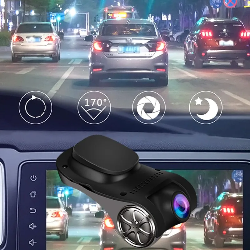 Автомобильный видеорегистратор U6 Android USB ADAS 1080P Full HD ночное видение циклическая