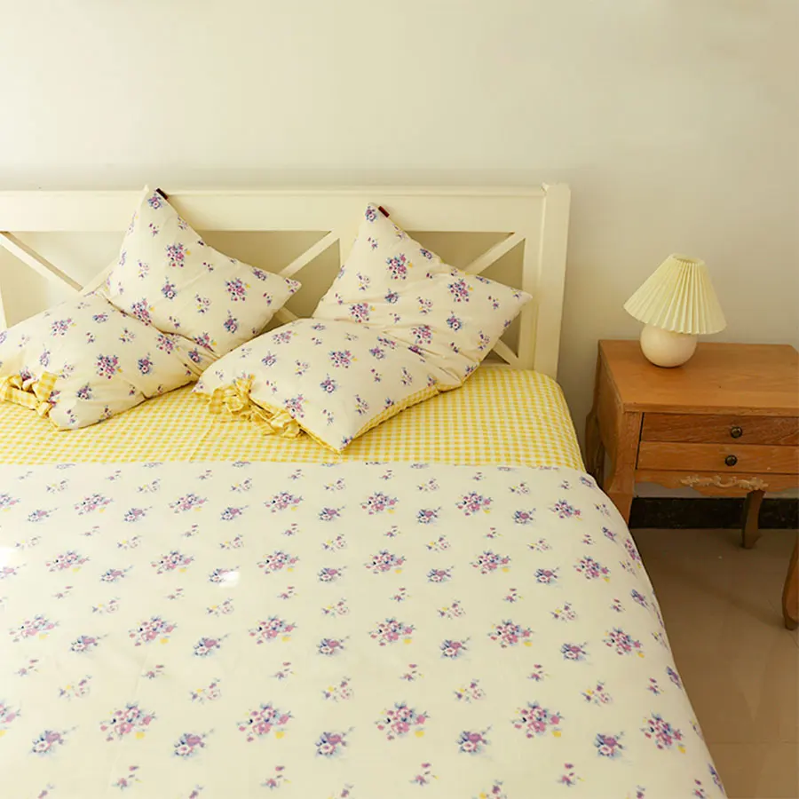 Комплект постельного белья с цветами в западном стиле для девочек-подростков