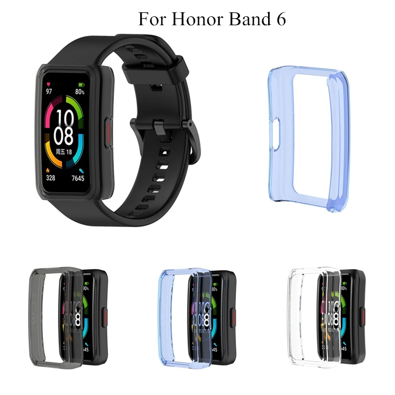 

Чехол для часов Huawei Honor Band 6, мягкий чехол из ТПУ, защитный чехол для часов, чехол-рамка для Honor Band 6, чехол для Honor 6