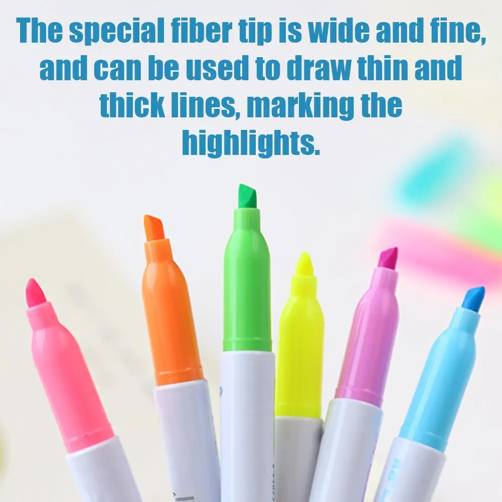 Шесть цветов маркер гелевый Библейский цветные маркеры учебный набор школьные